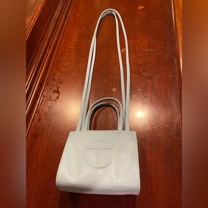 Small Baby Blue Telfar shopping bag